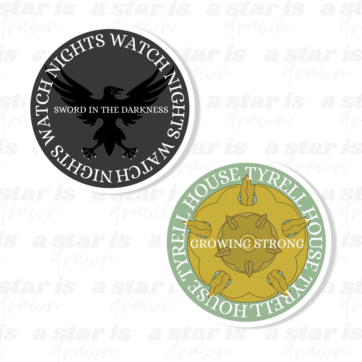 Game of Thrones House Stickers