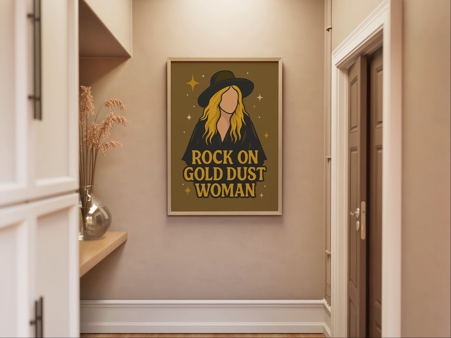 Stevie Nicks - Rock on Gold Dust Woman Print