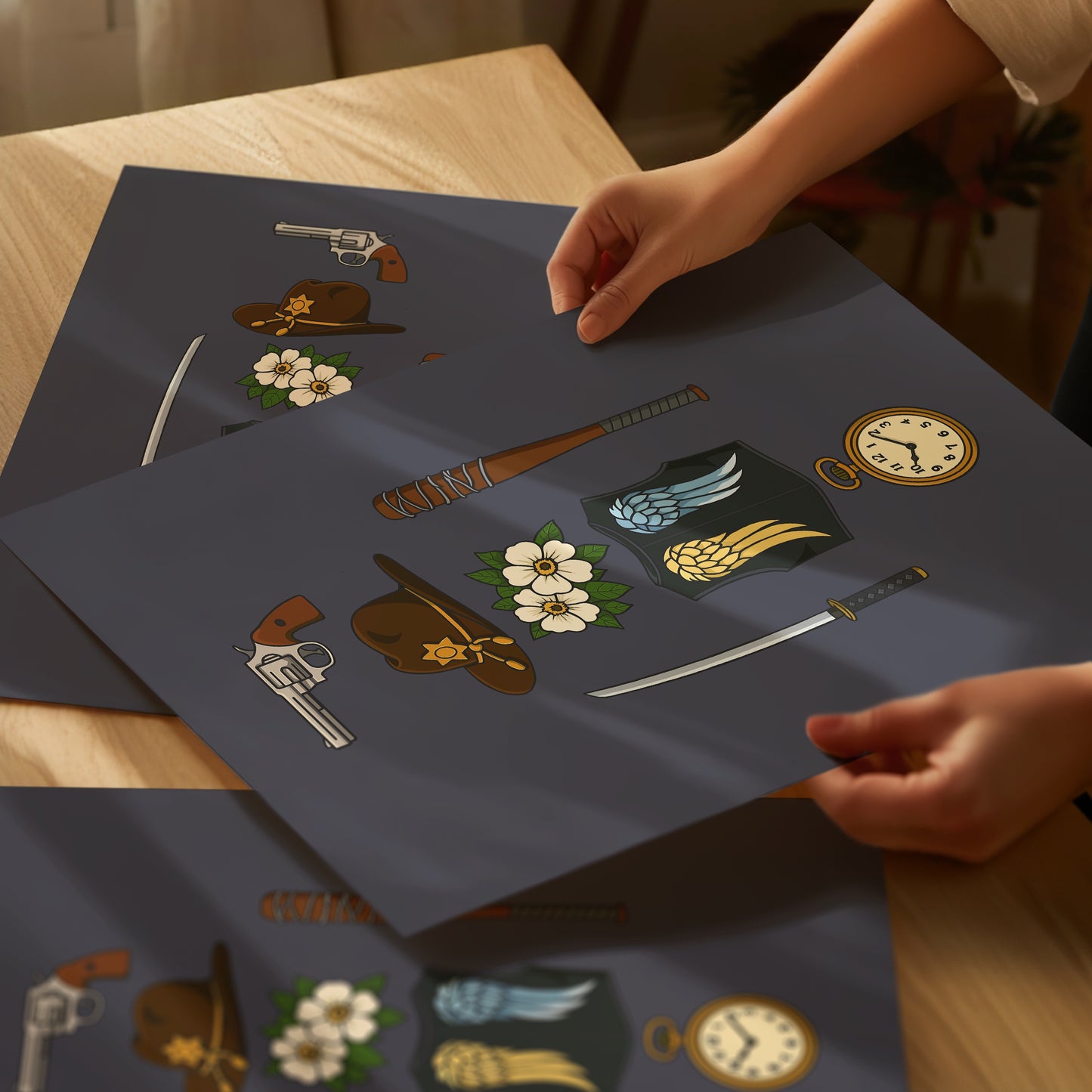 The Walking Dead - Iconic Icons Print