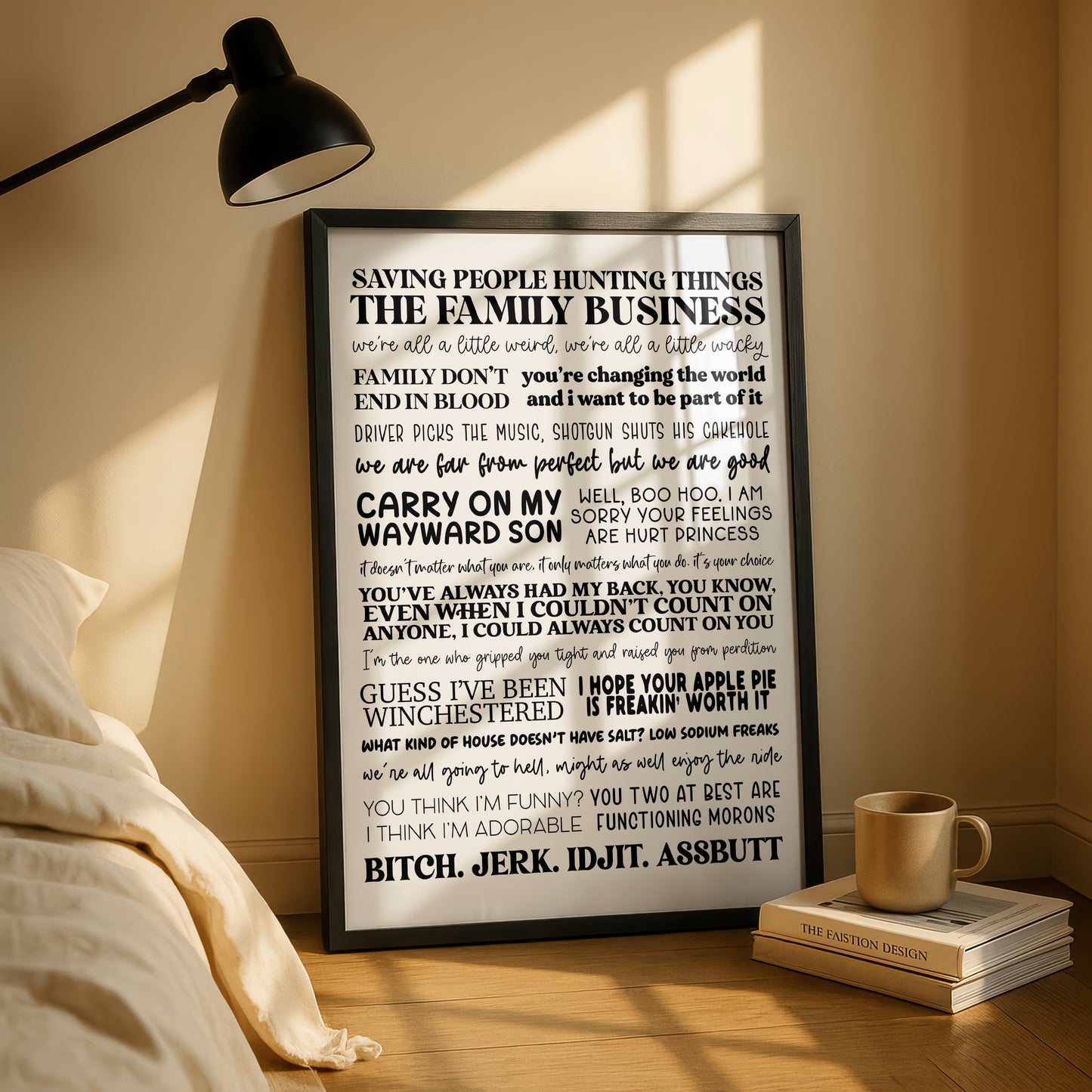 Supernatural Quotes Print