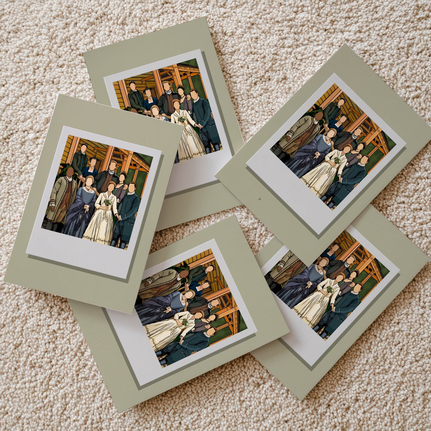 Outlander - MacKenzie/Fraser Wedding Polaroid Print