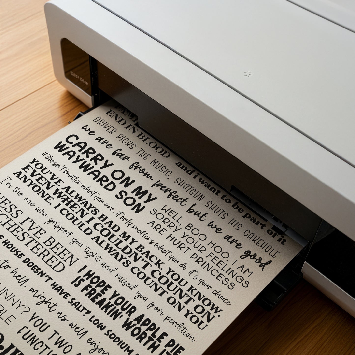 Supernatural Quotes Print
