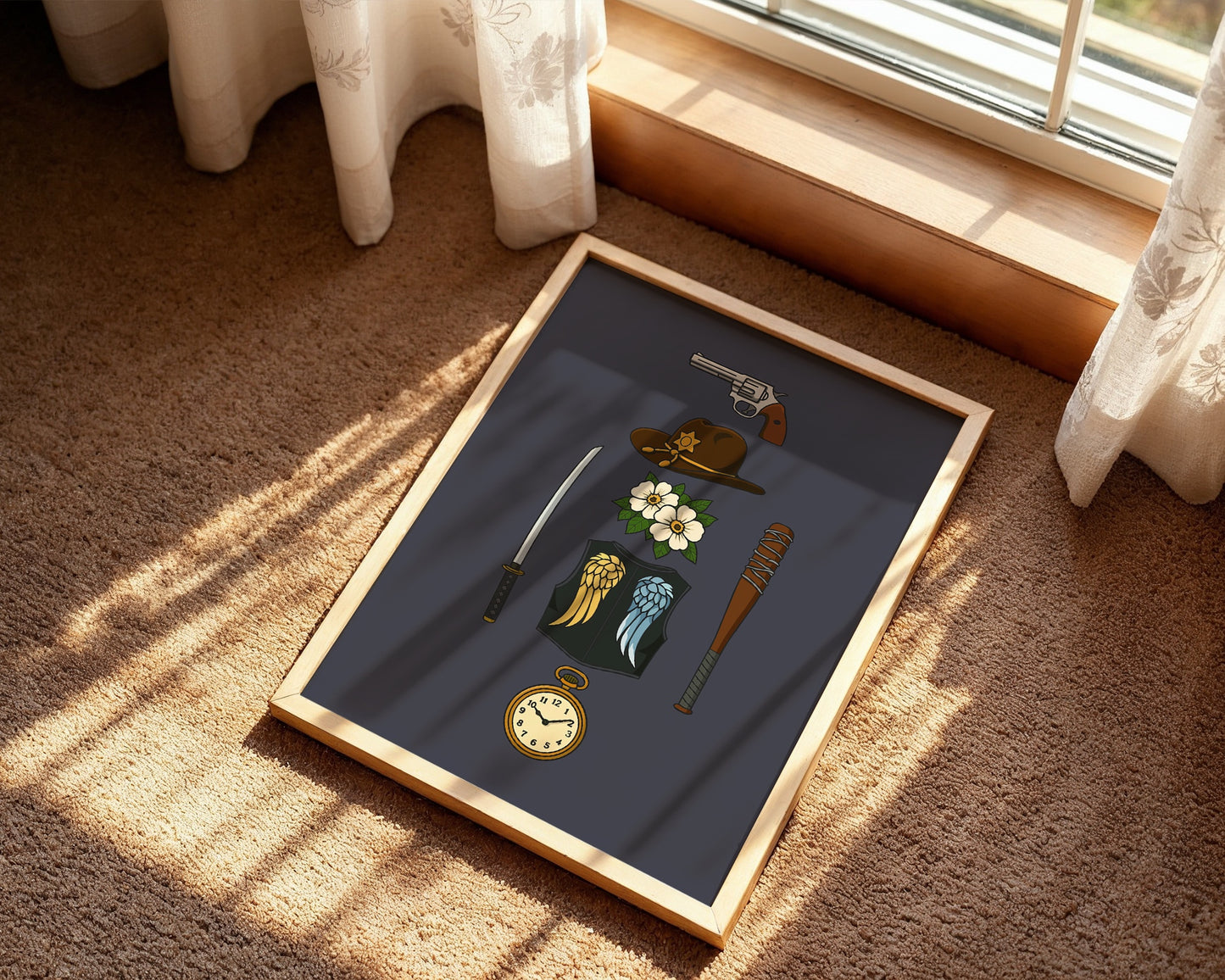 The Walking Dead - Iconic Icons Print