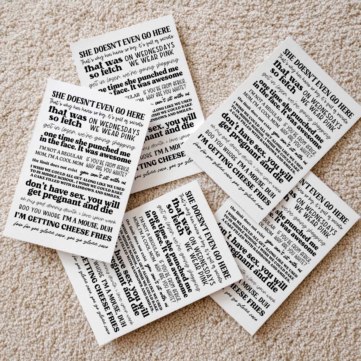 Mean Girls Quotes Print