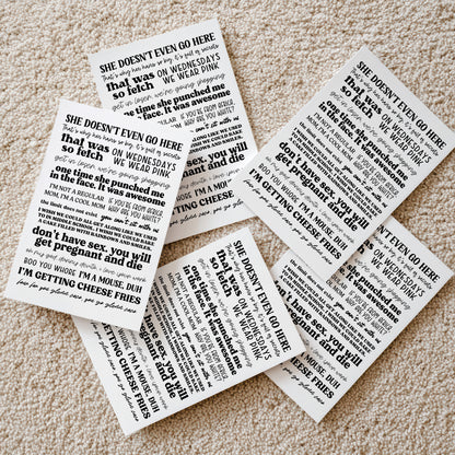 Mean Girls Quotes Print