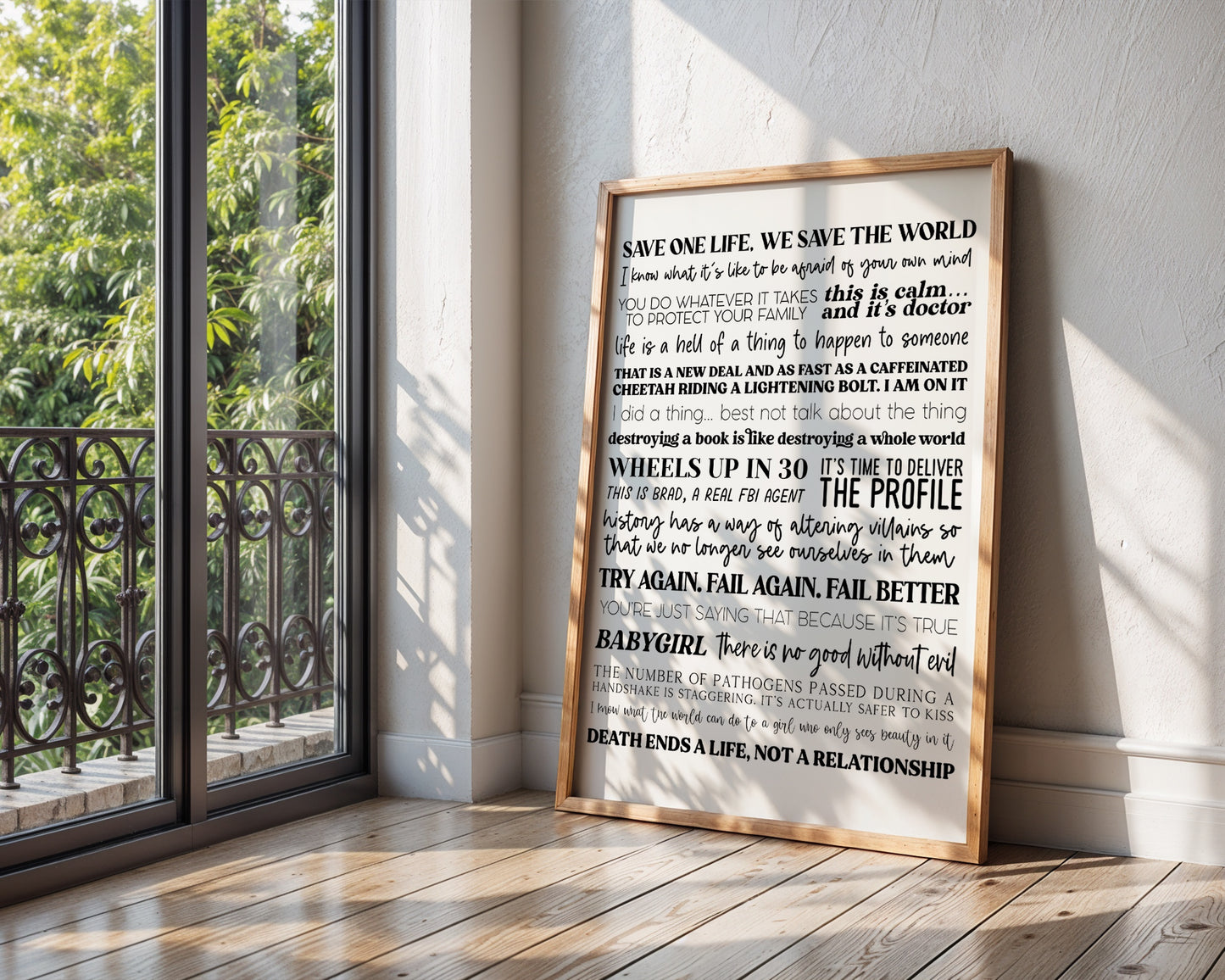 Criminal Minds Quotes Print