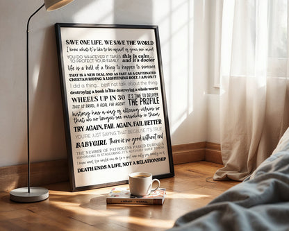 Criminal Minds Quotes Print