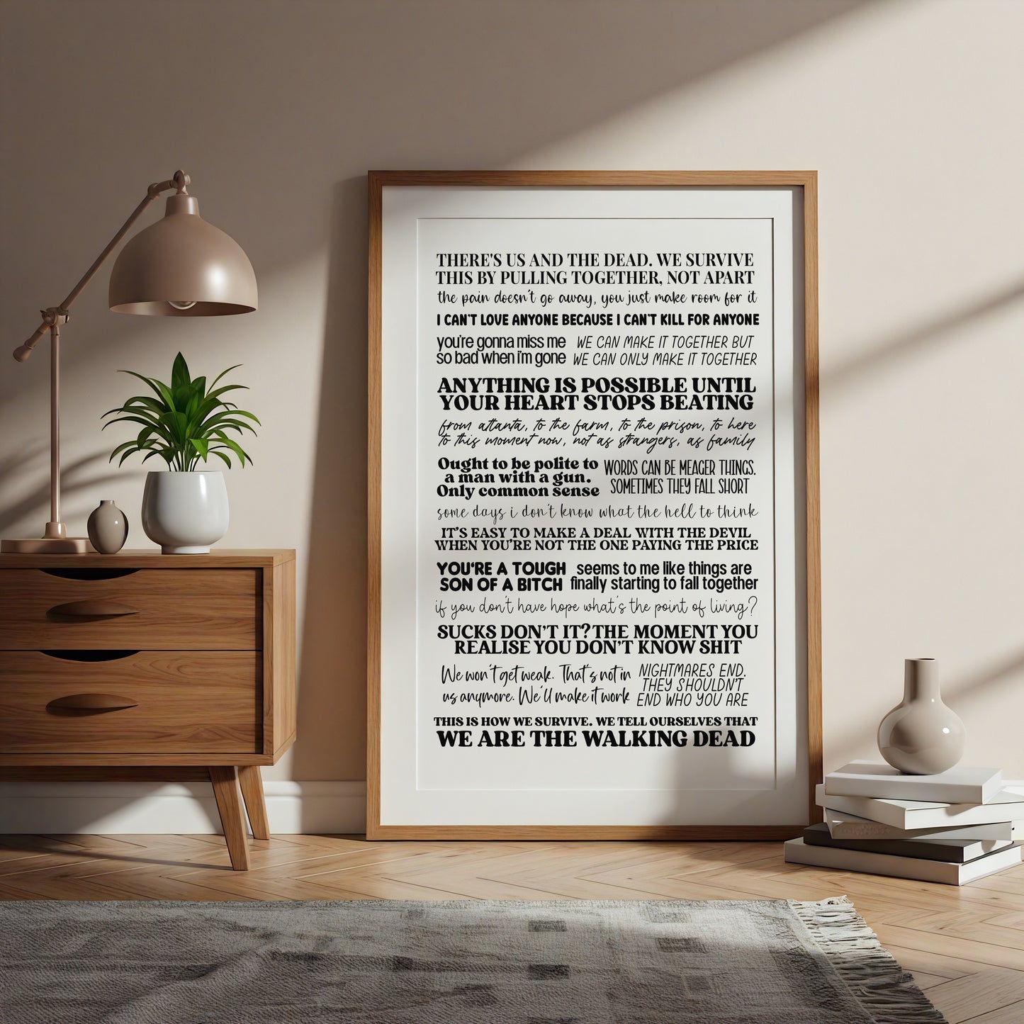 The Walking Dead Quotes Print