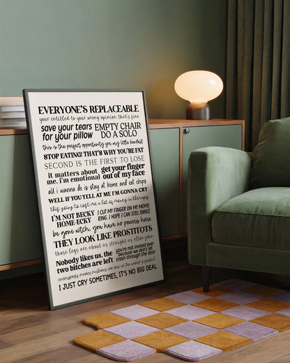 Dance Moms Quotes Print