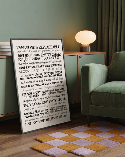 Dance Moms Quotes Print