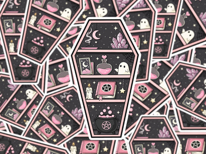 Witchy Bookshelf Sticker