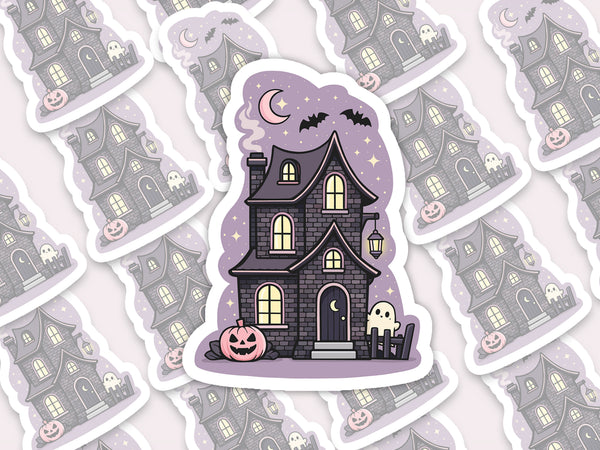 Cute Haunted House Sticker