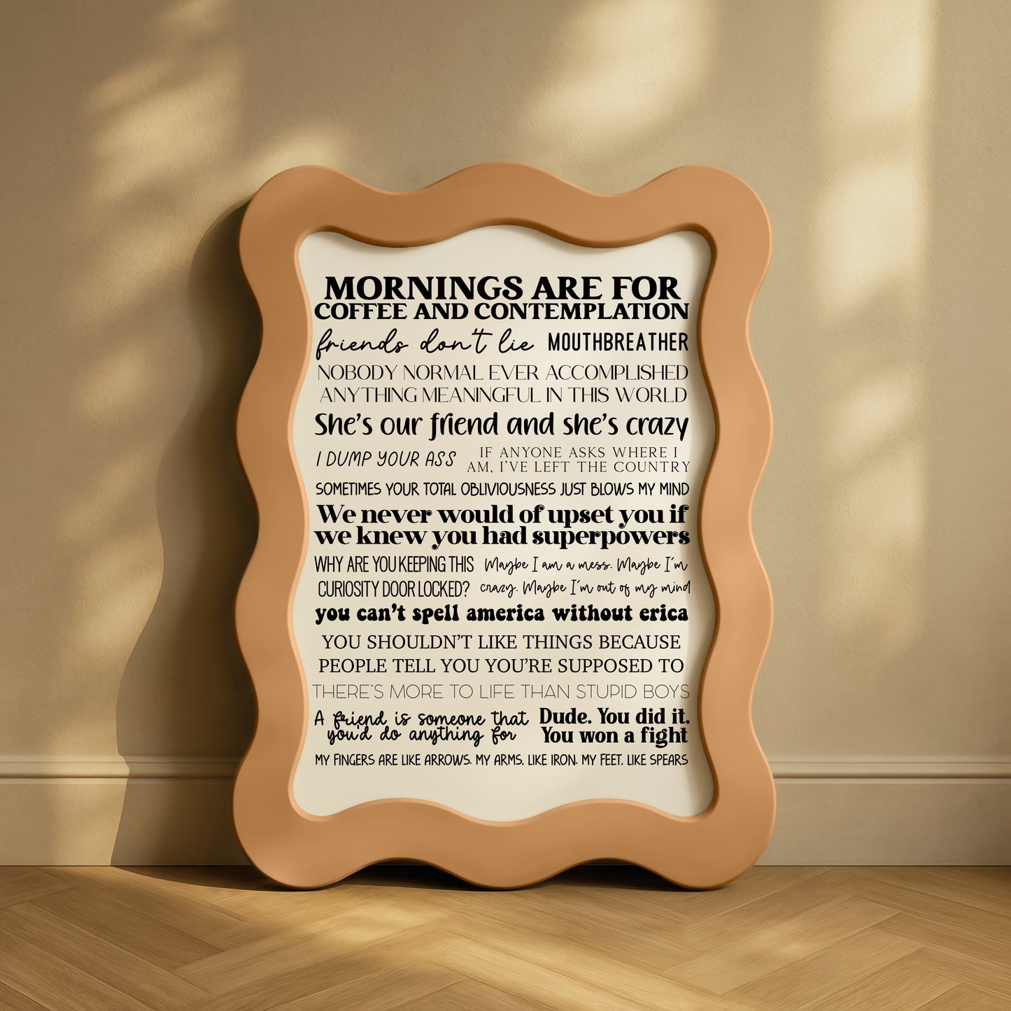Stranger Things Quotes Print