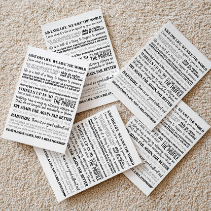 Criminal Minds Quotes Print