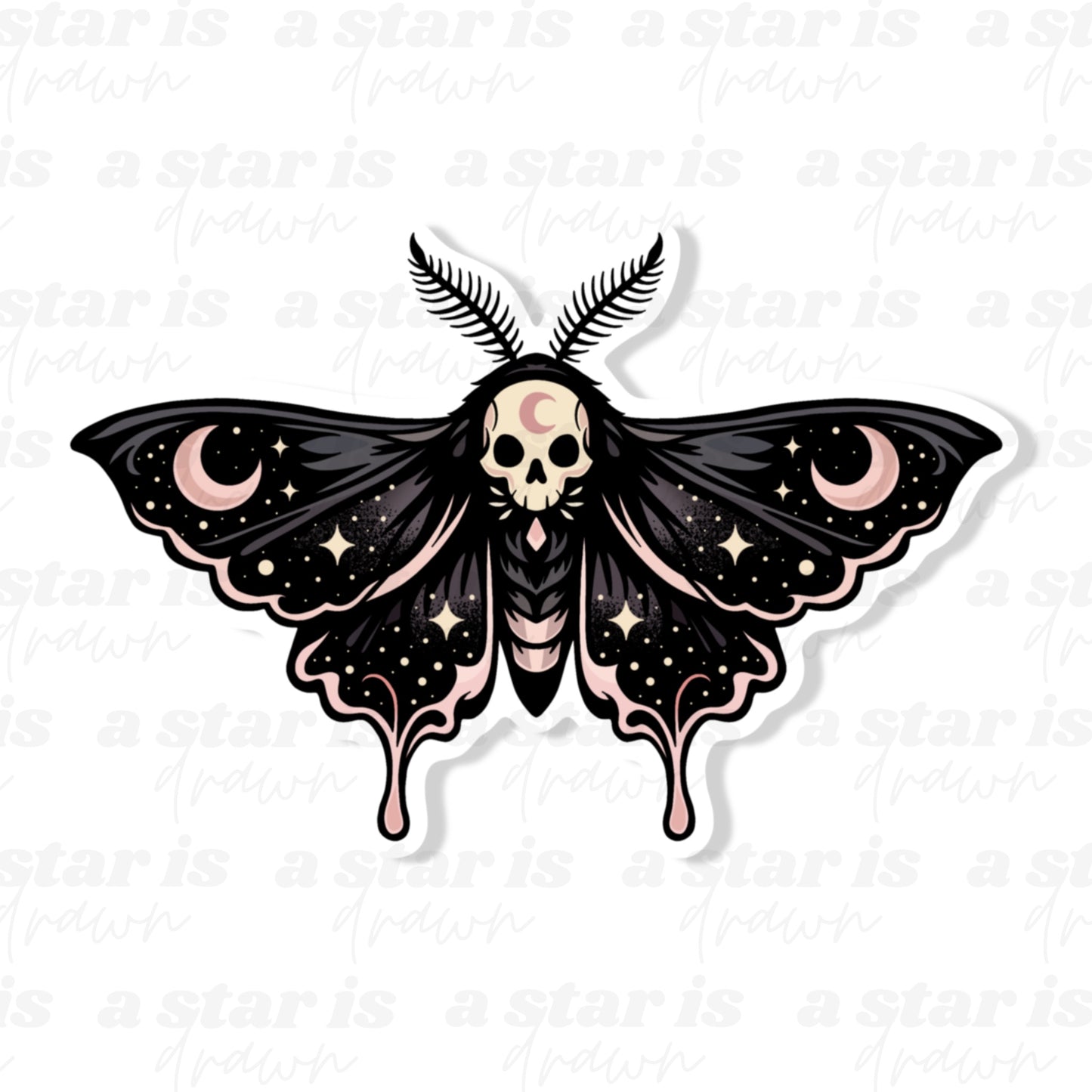 Celestial Moth Sticker