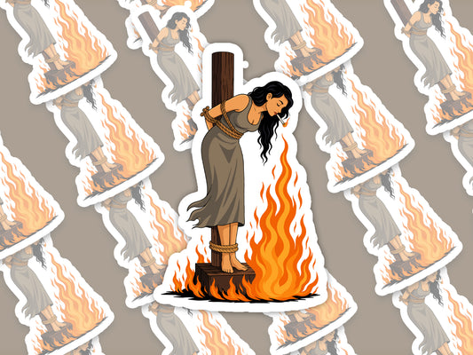 Witch and Cigarette Sticker