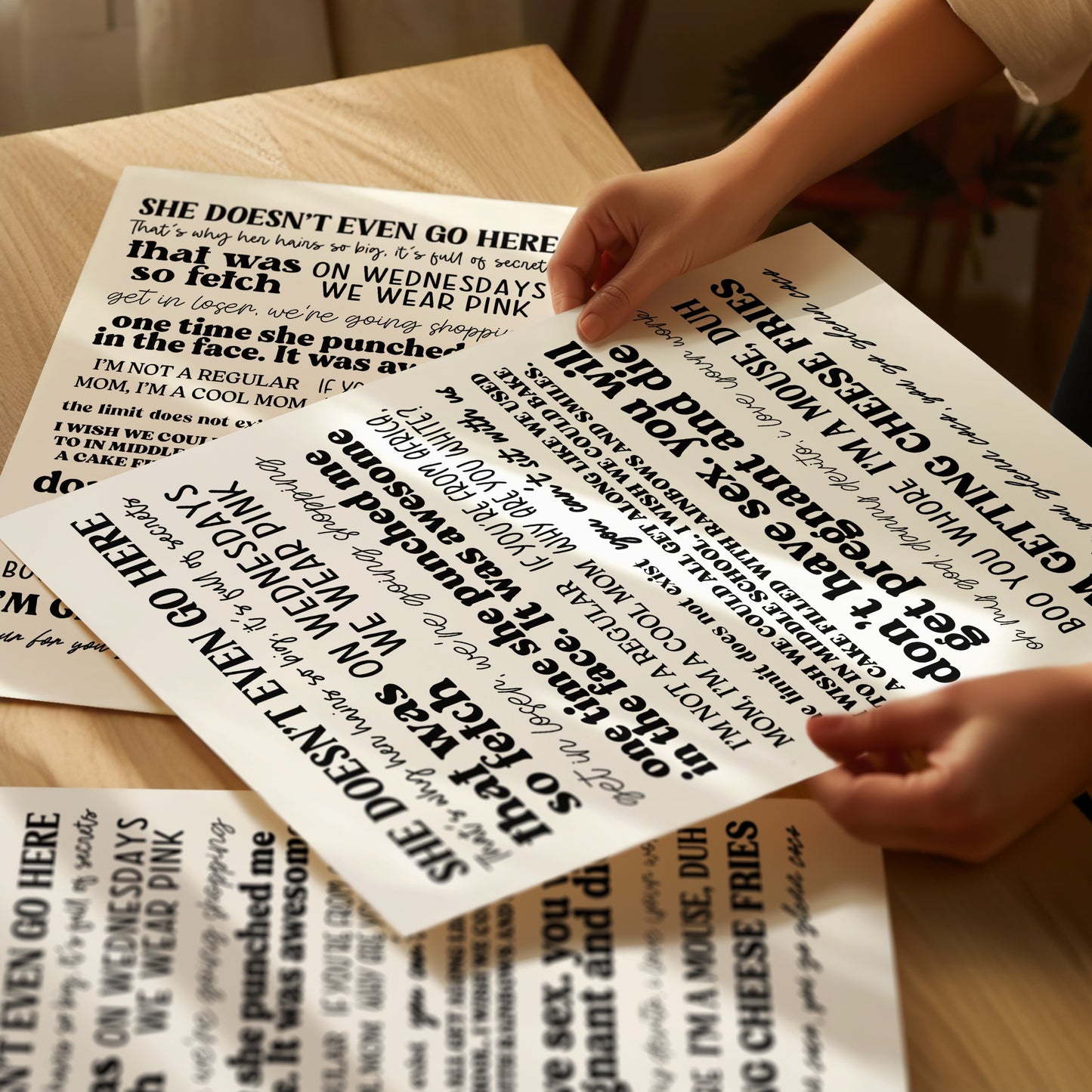 Mean Girls Quotes Print