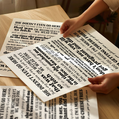 Mean Girls Quotes Print
