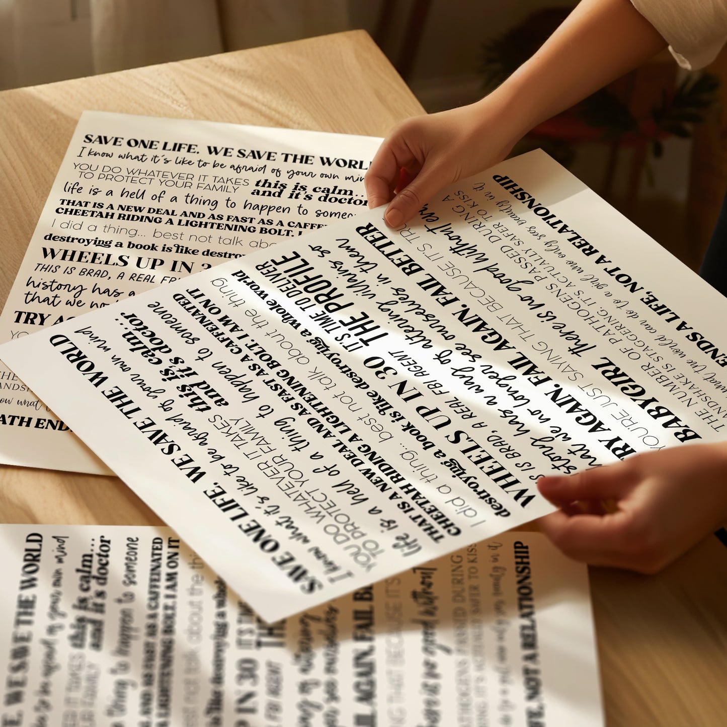 Criminal Minds Quotes Print