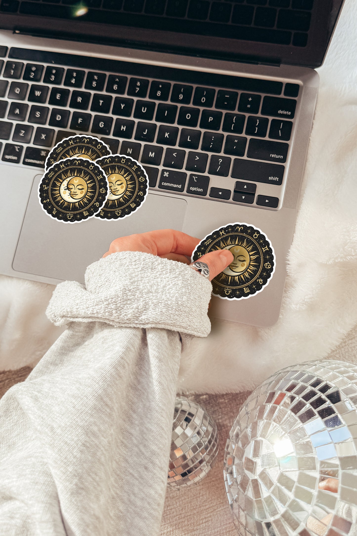 Sun, Moon and Starsigns Sticker