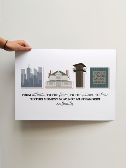The Walking Dead - Iconic Locations Print