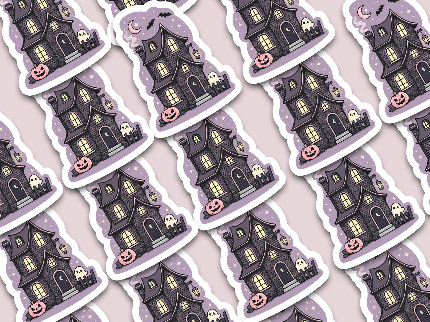 Cute Haunted House Sticker