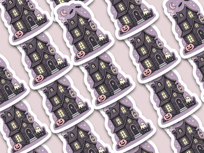 Cute Haunted House Sticker