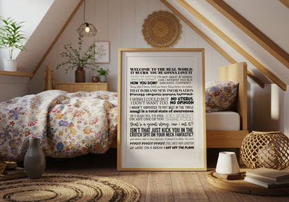 Friends Quotes Print