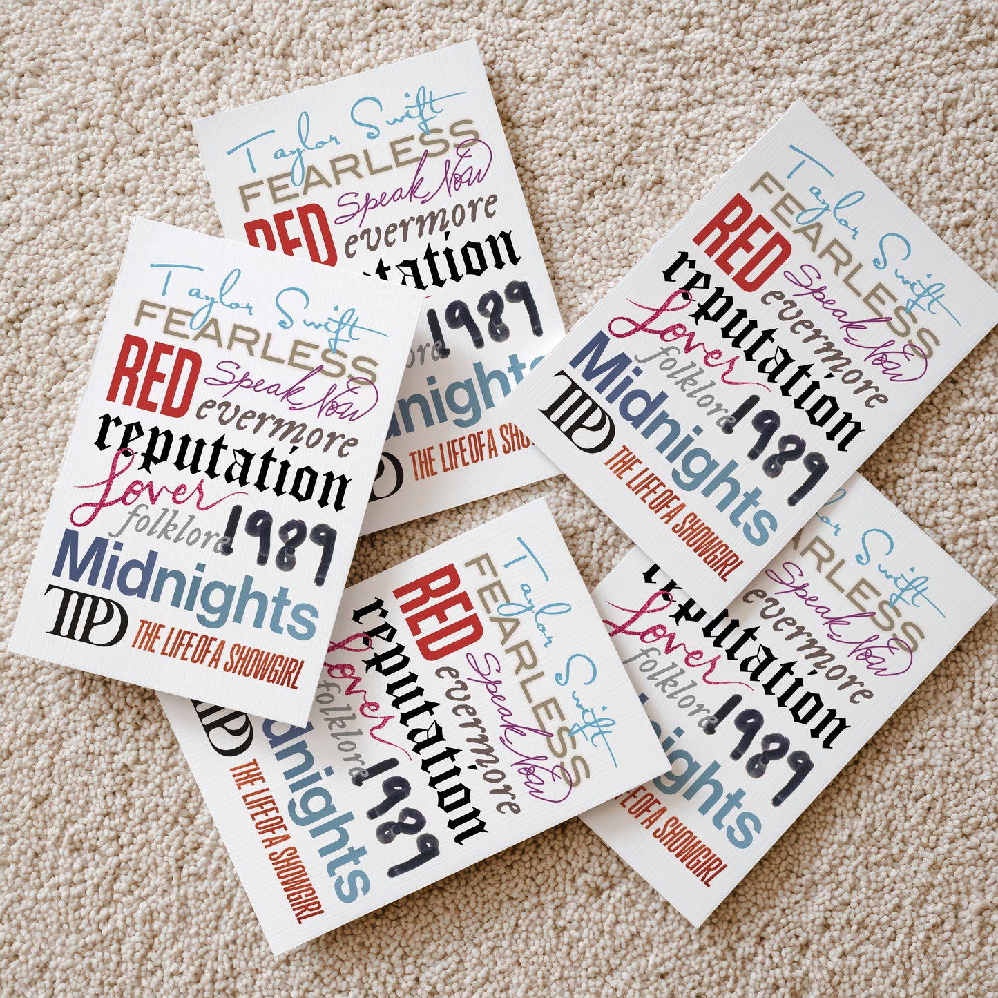 Taylor Swift Albums Print