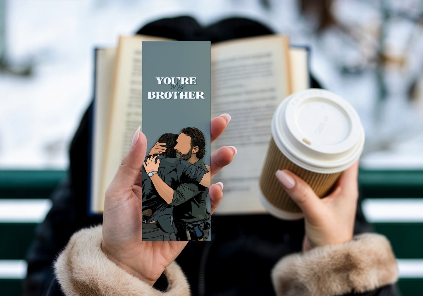 Rick and Daryl - You’re My Brother Bookmark