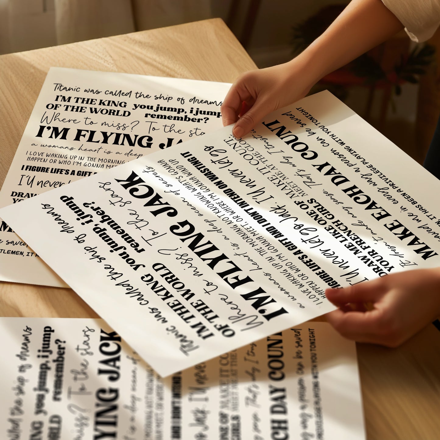 Titanic Quotes Print