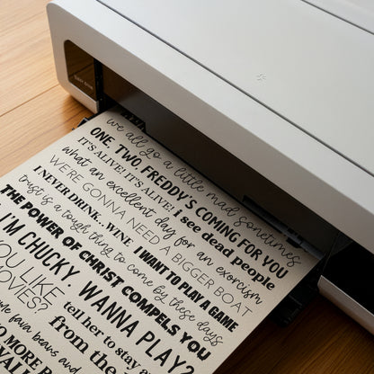 Iconic Horror Movie Quotes Print