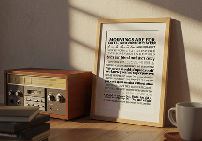 Stranger Things Quotes Print