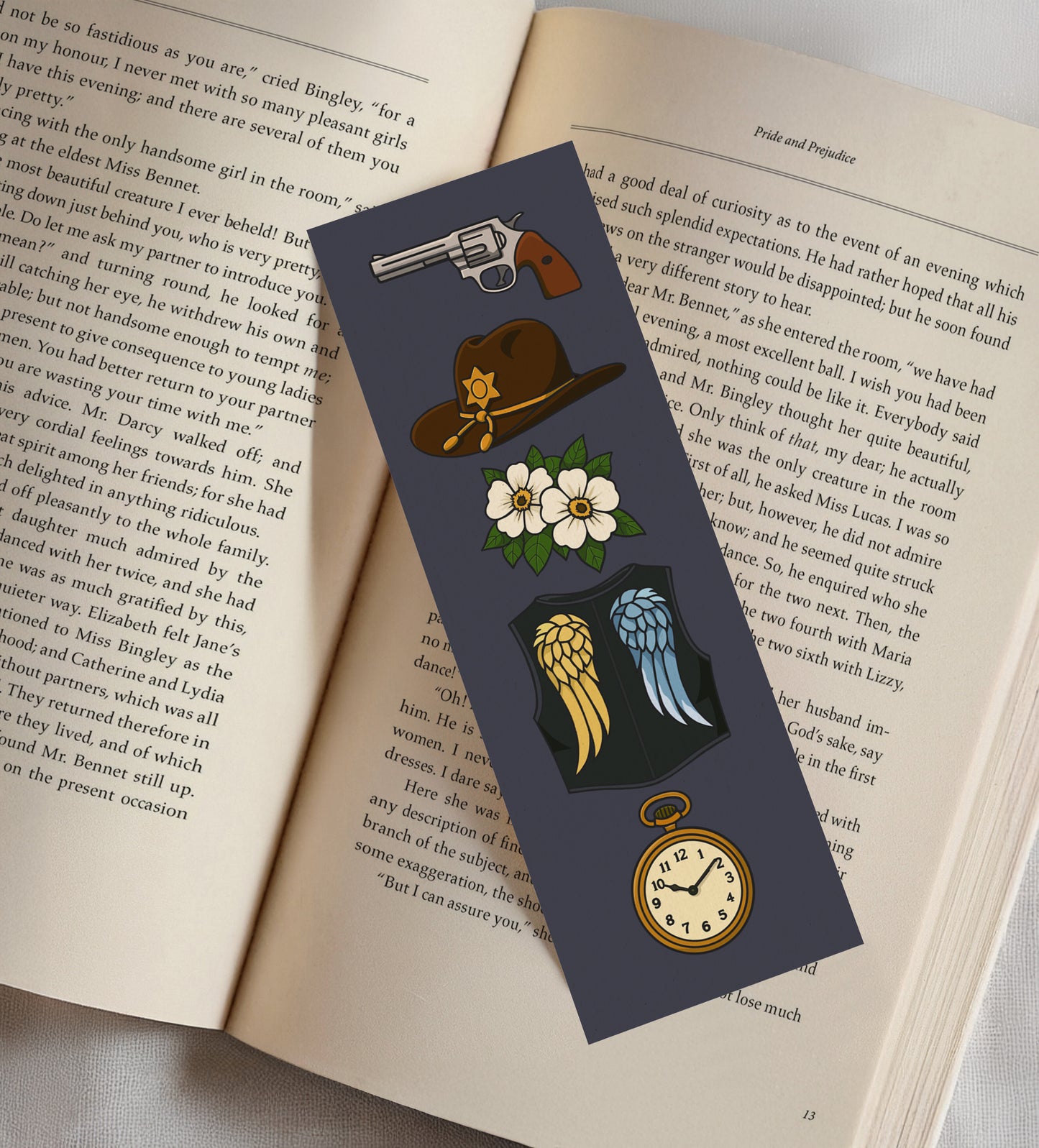 The Walking Dead Icons Bookmark