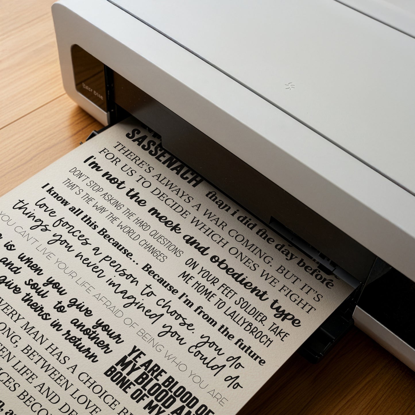 Outlander Quotes Print