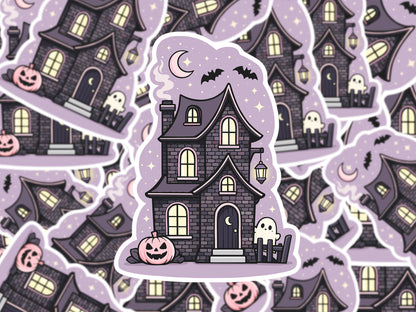 Cute Haunted House Sticker