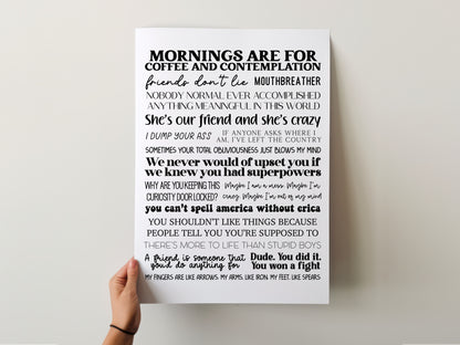 Stranger Things Quotes Print