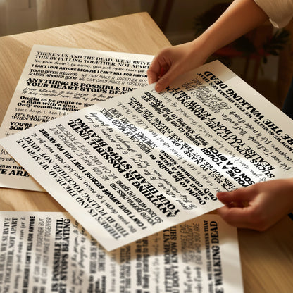 The Walking Dead Quotes Print