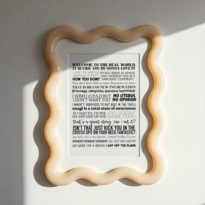 Friends Quotes Print