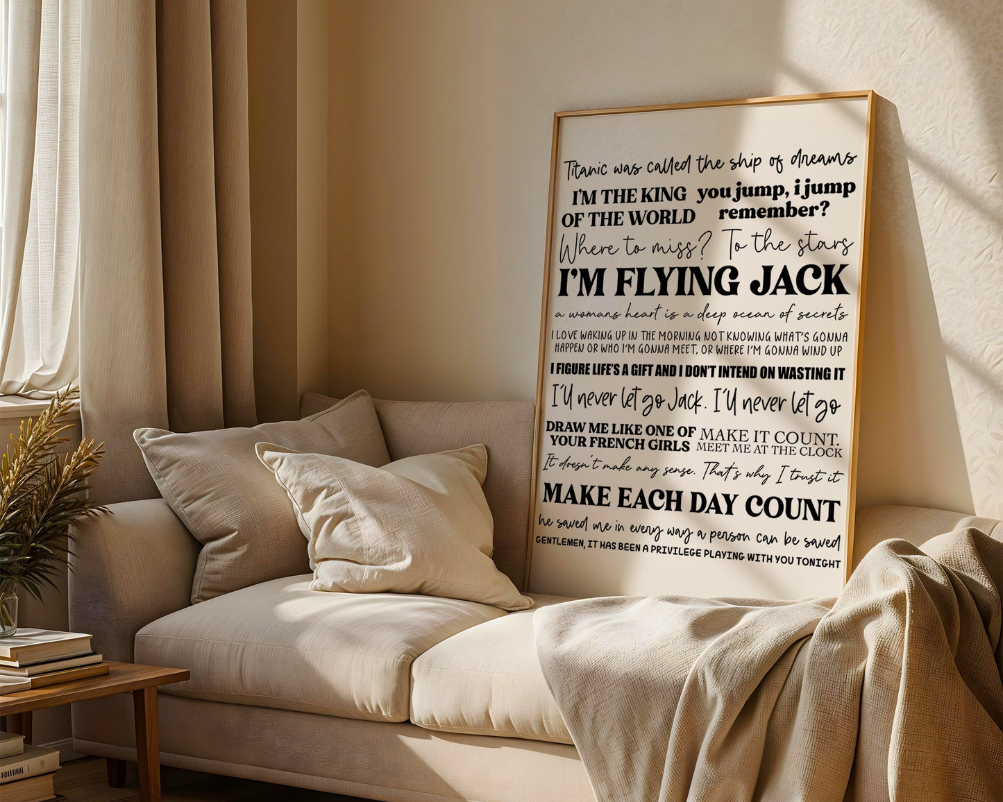 Titanic Quotes Print
