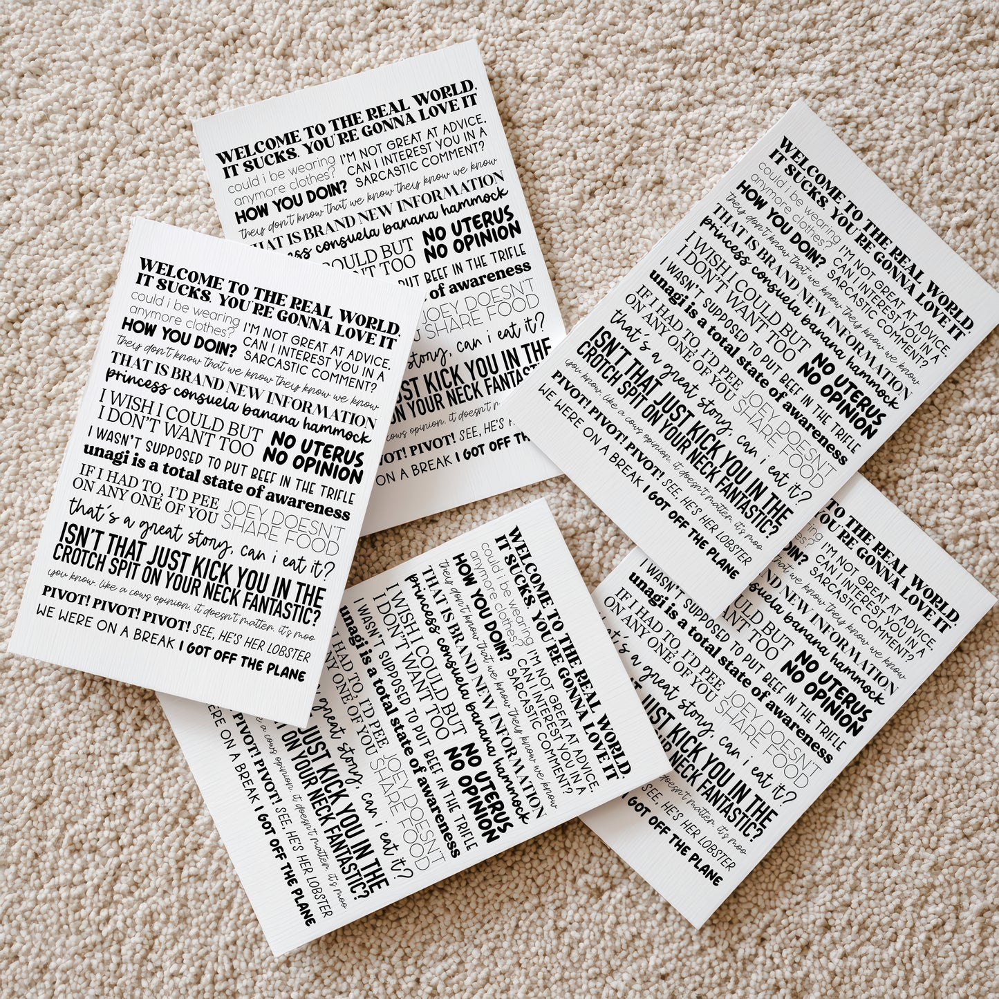 Friends Quotes Print