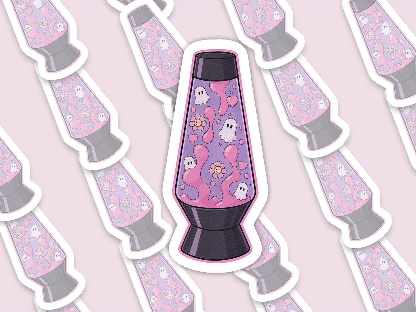 Spooky Lava Lamp Sticker