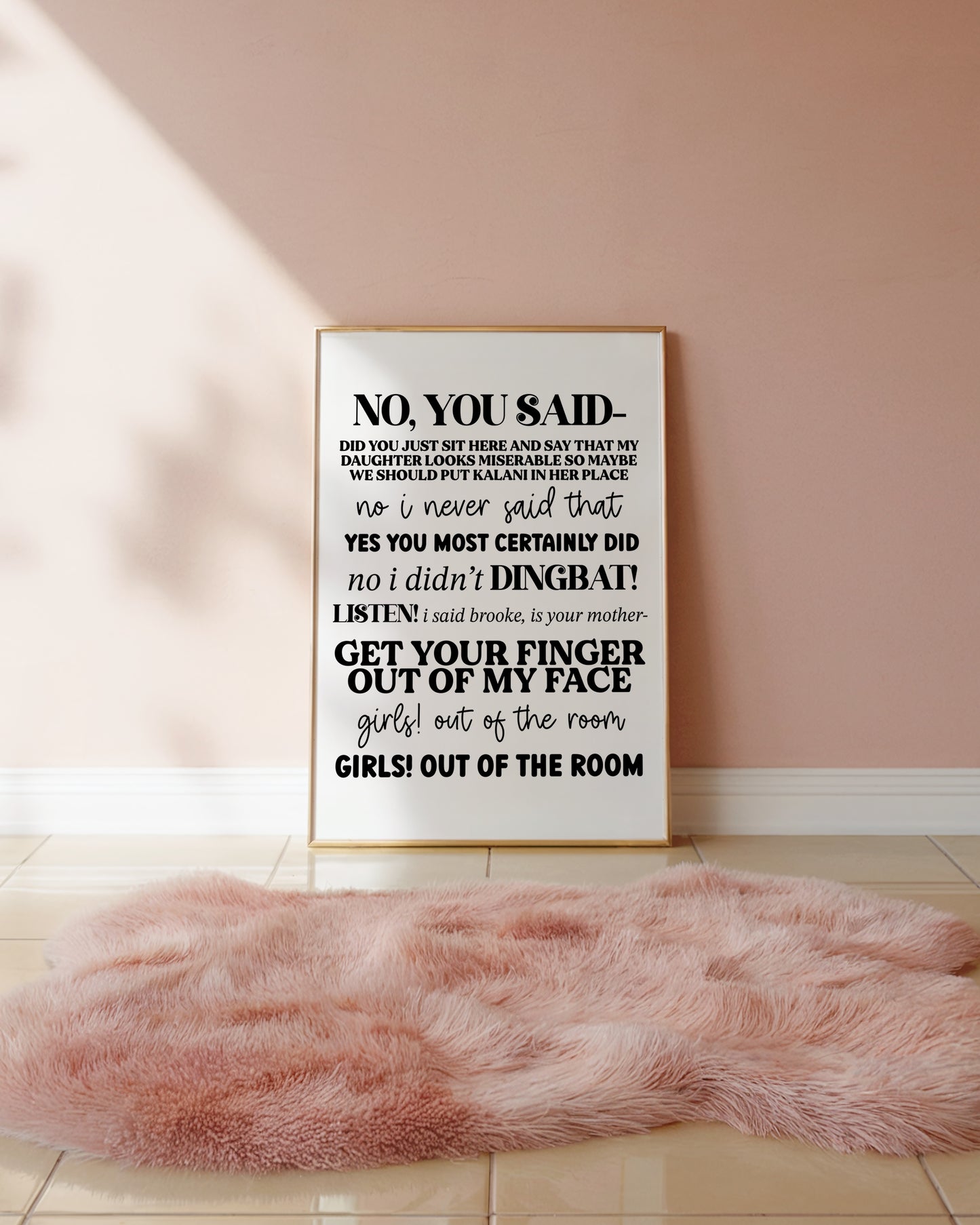 Dance Moms - Kelly & Abby Quote Print