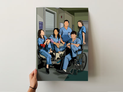Greys Anatomy - MAGIC Interns Print
