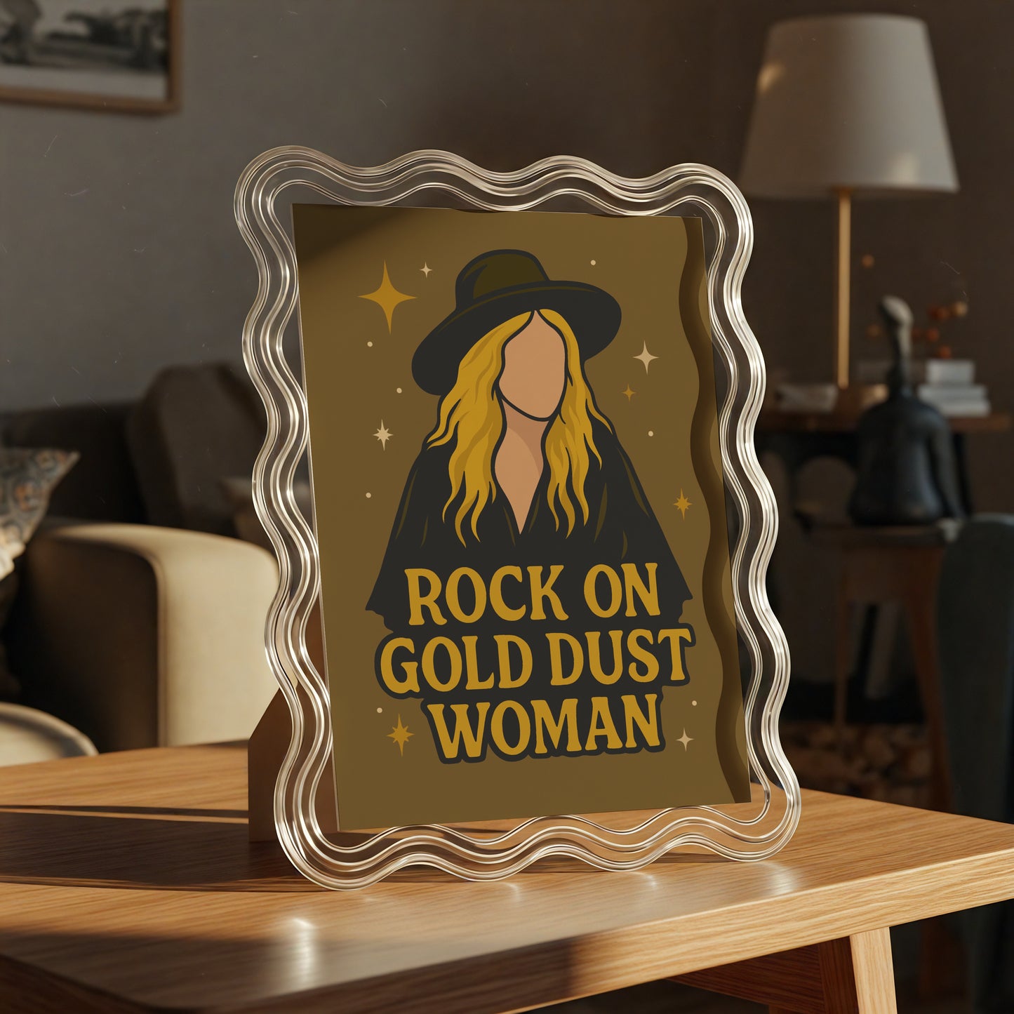 Stevie Nicks - Rock on Gold Dust Woman Print