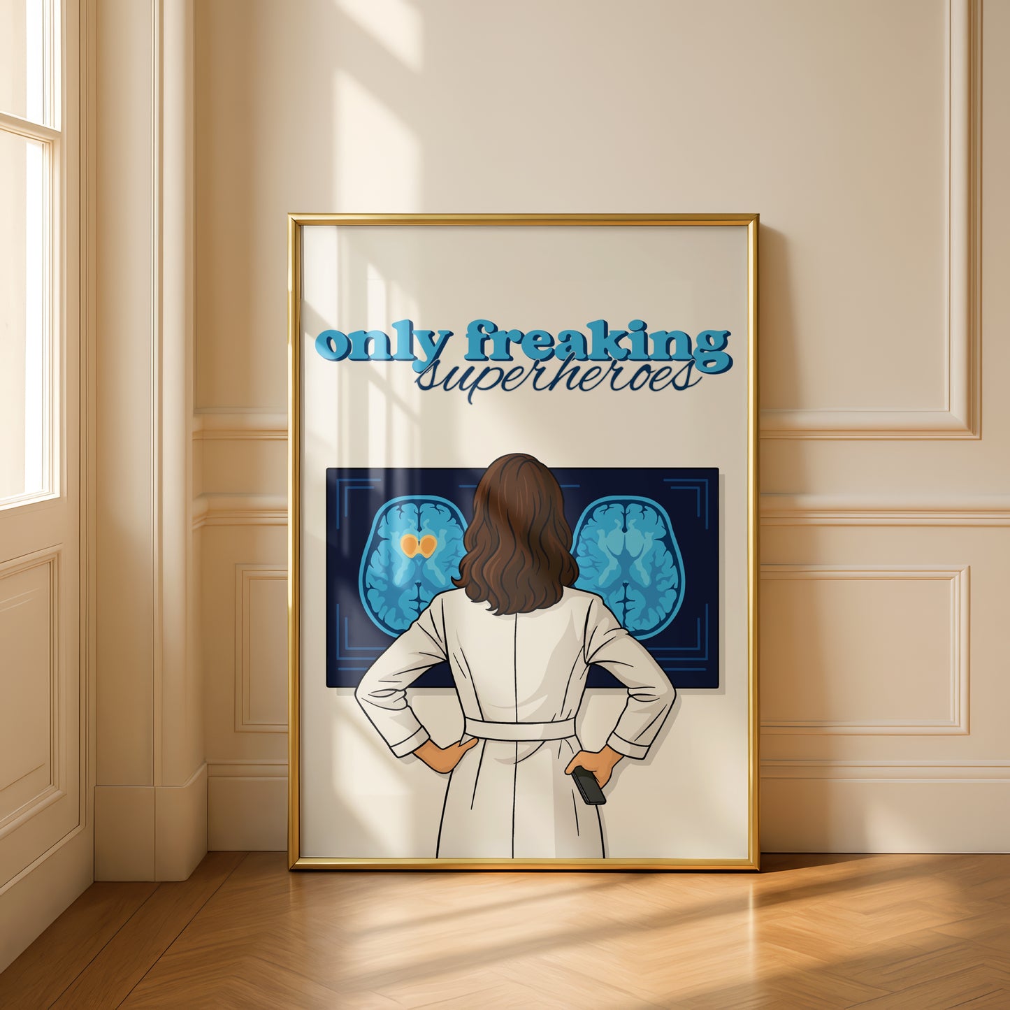 Amelia Shepherd - Only Freaking Superheroes Print