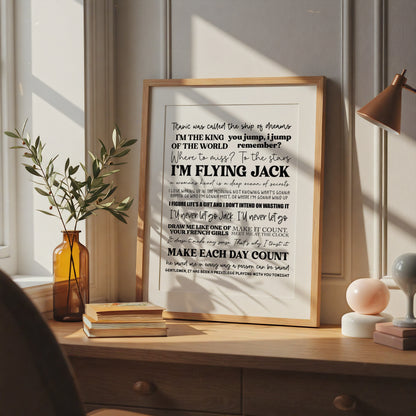 Titanic Quotes Print