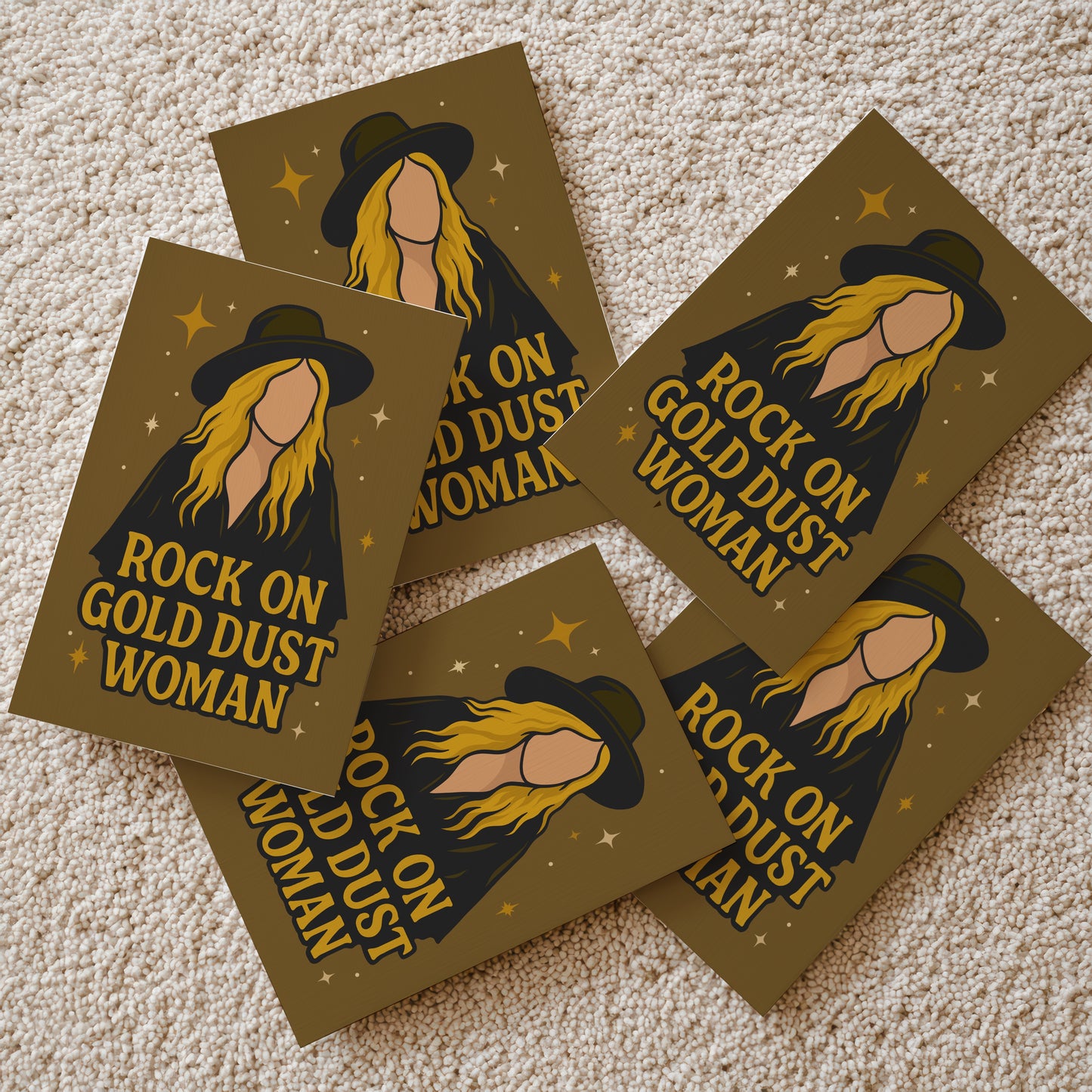 Stevie Nicks - Rock on Gold Dust Woman Print