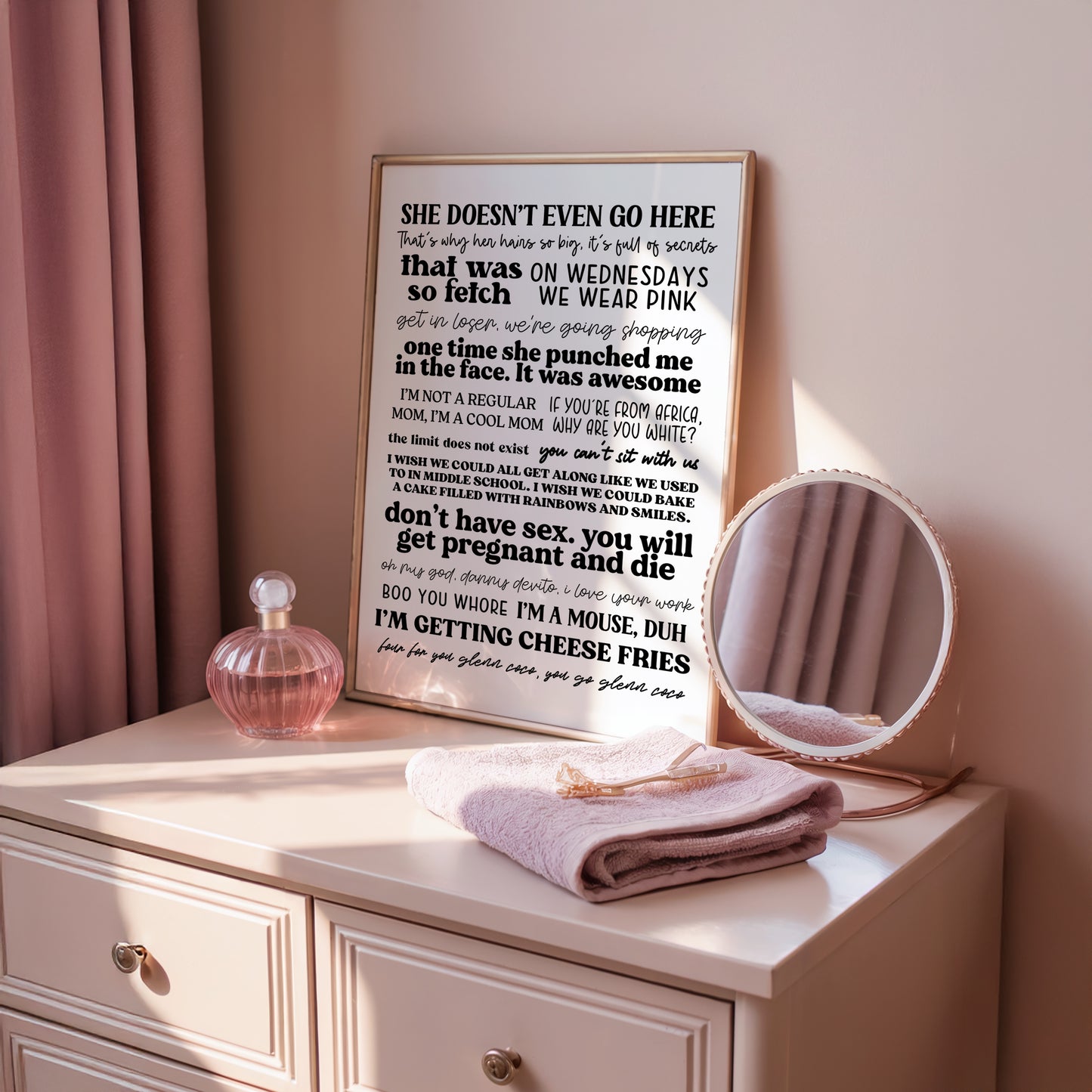 Mean Girls Quotes Print