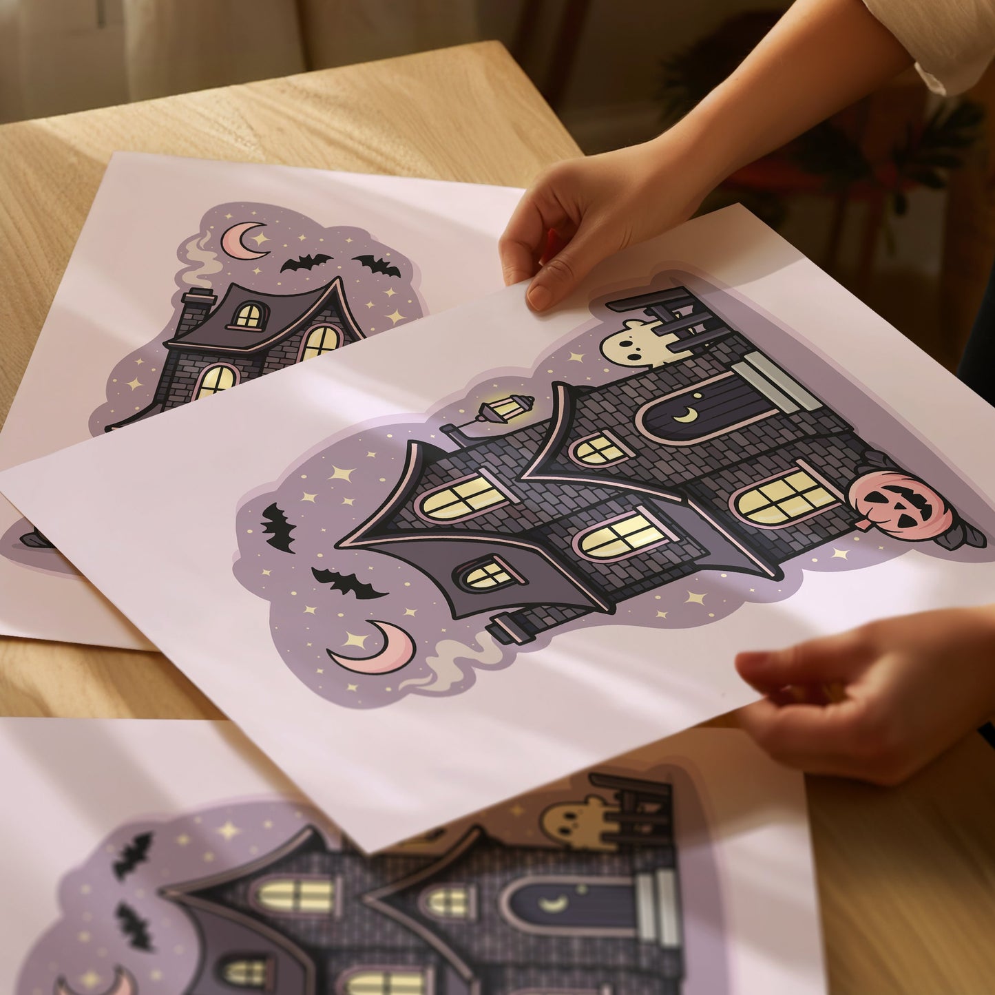 Cute Haunted House Print